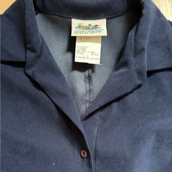 Vintage Northern Reflections Navy Blue Dress - Picture 6 of 7